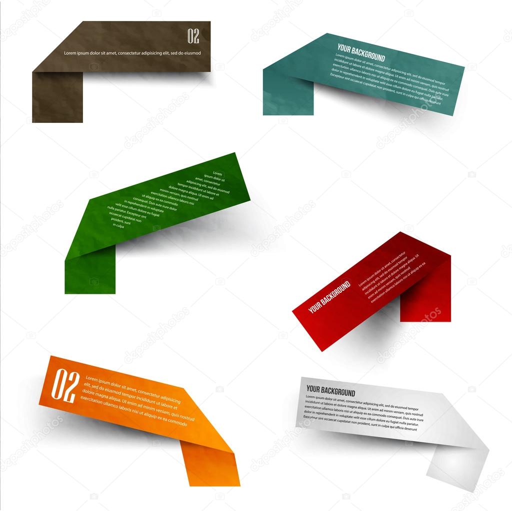 Set of blank rectangle labels. acute corners