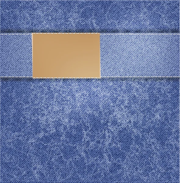 ブルー ジーンズのベクトルの背景。ひだの背景 — ストックベクタ