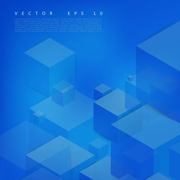 Vector abstracte geometrische vorm van grijze kubussen. — Stockvector