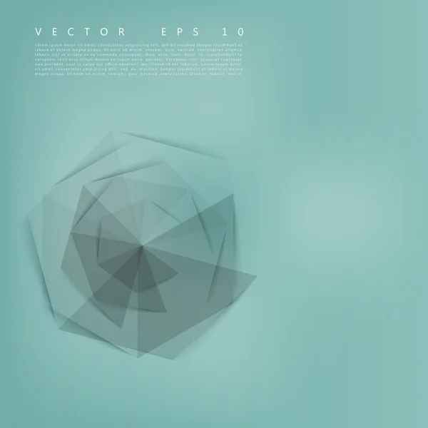 Vektor abstrakte geometrische Form aus grauen Würfeln. — Stockvektor