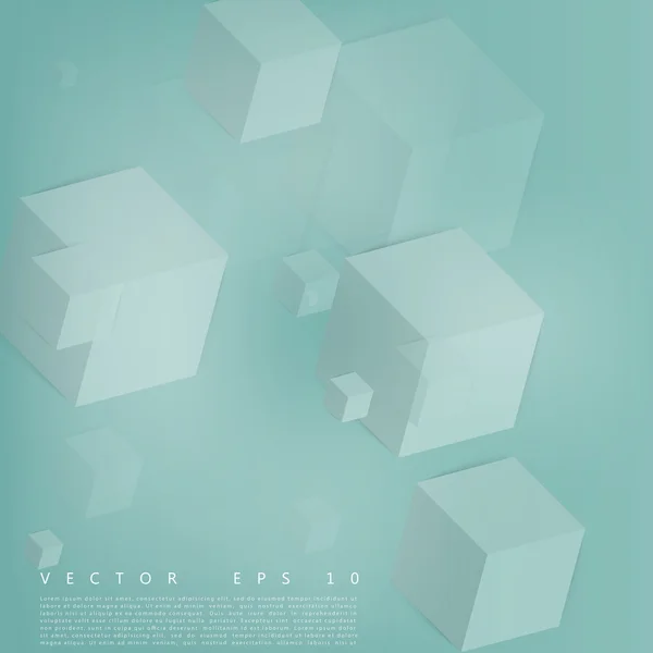 Vector Forma geométrica abstracta de cubos grises . — Archivo Imágenes Vectoriales