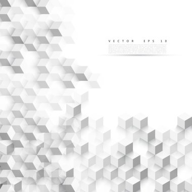 gri küpleri soyut geometrik şekil vektör.