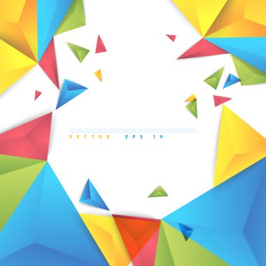Vektör renk arka plan soyut çokgen üçgen.