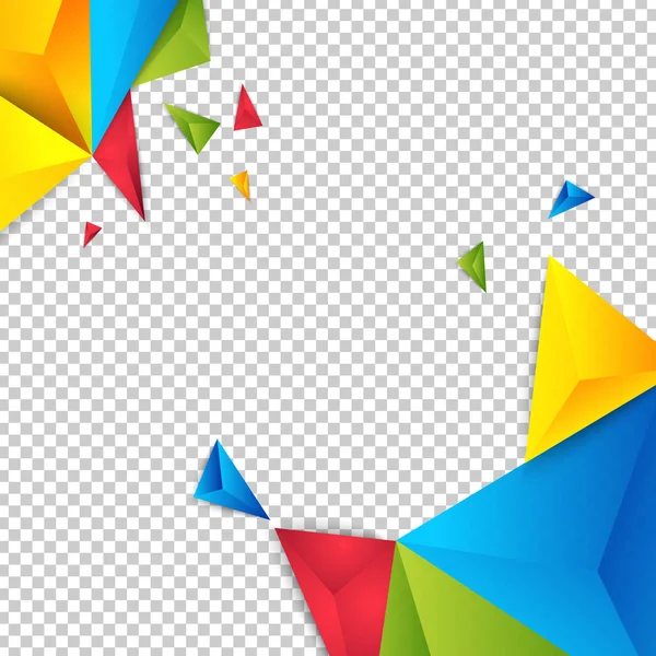 Vector color fondo abstracto polígono triángulo . — Archivo Imágenes Vectoriales