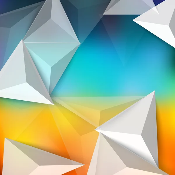 Vector color fondo abstracto polígono triángulo . — Vector de stock
