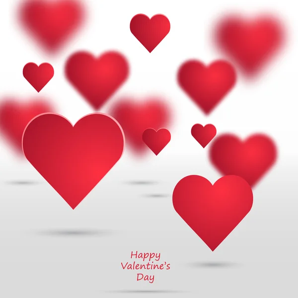 Vector Valentine Hearts Background. — Stock Vector