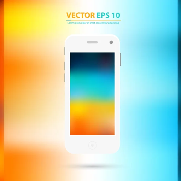 Vector Ícone de celular touchscreen moderno . — Vetor de Stock