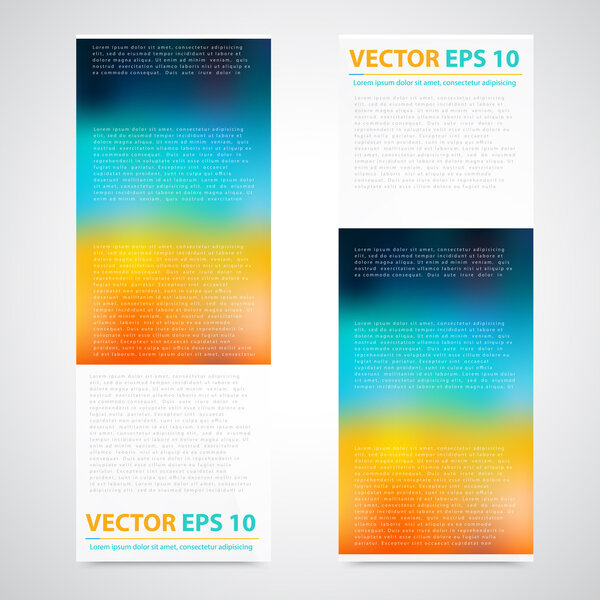 Flyer template header design.