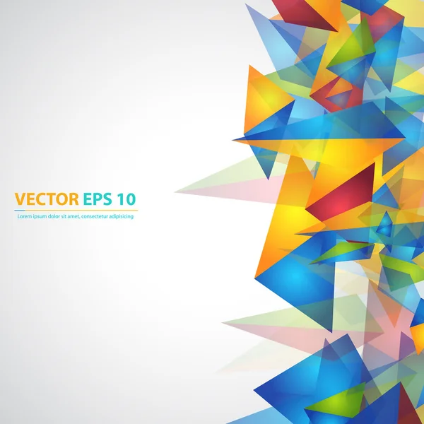 Vector Triángulos patrón fondo . — Vector de stock