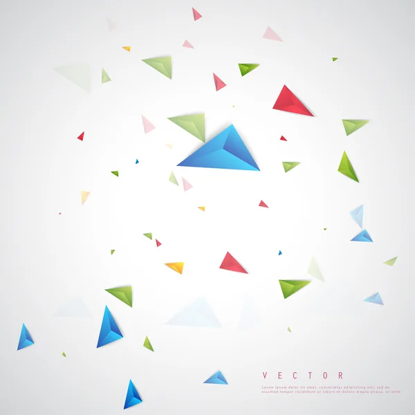 Fond vectoriel couleur abstrait polygone triangle . — Image vectorielle