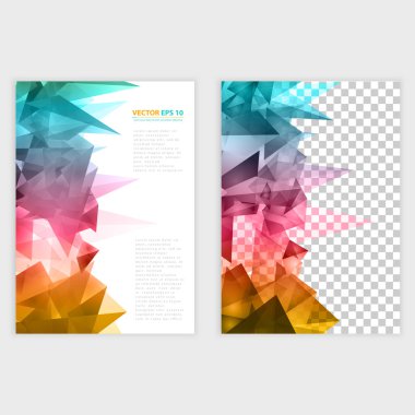 Vektör üçgenler desen arka plan.