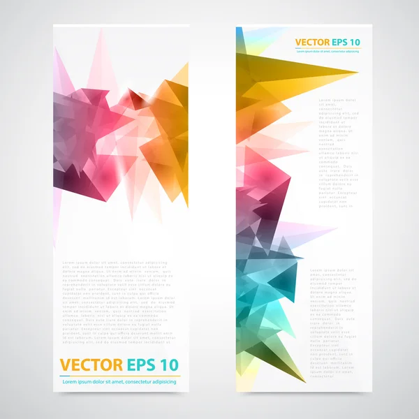 Flyer template header design. — Stock Vector