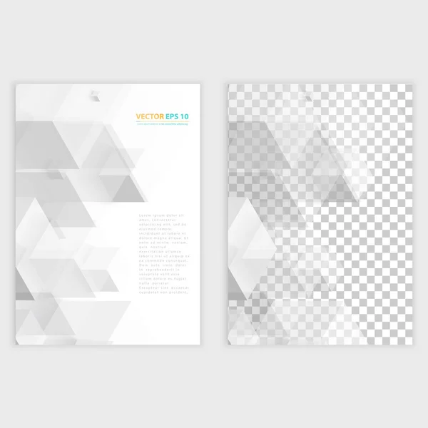 Flyer template back and front design. — Stock Vector