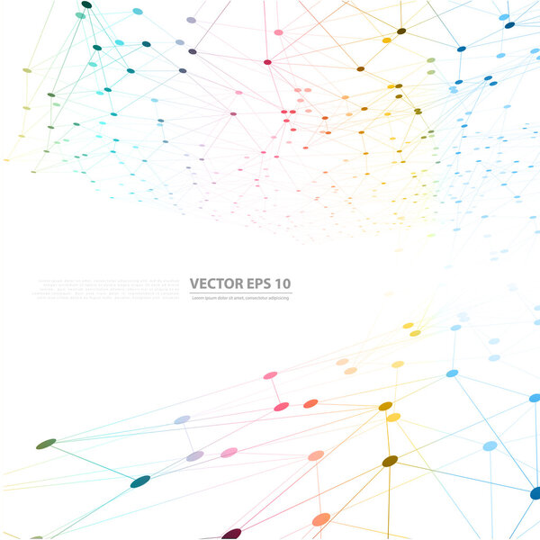 Векторный сетевой фон абстрактный треугольник
.