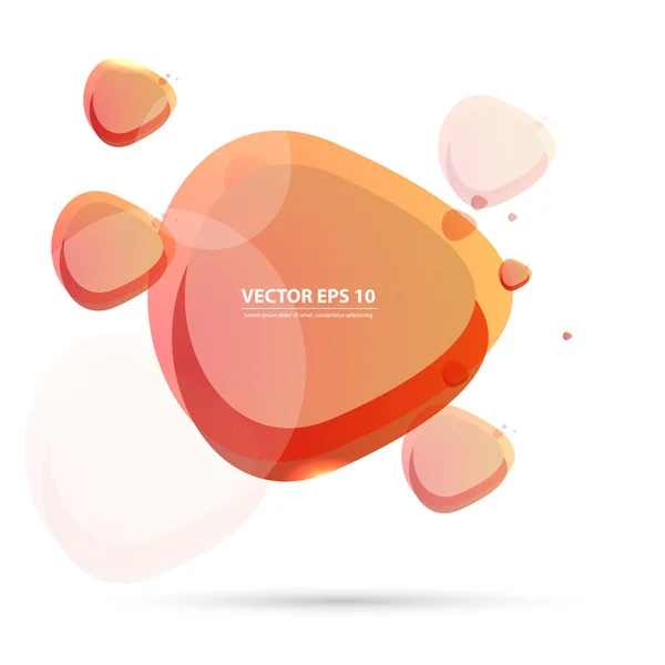 Vector color fondo círculos abstractos . — Vector de stock