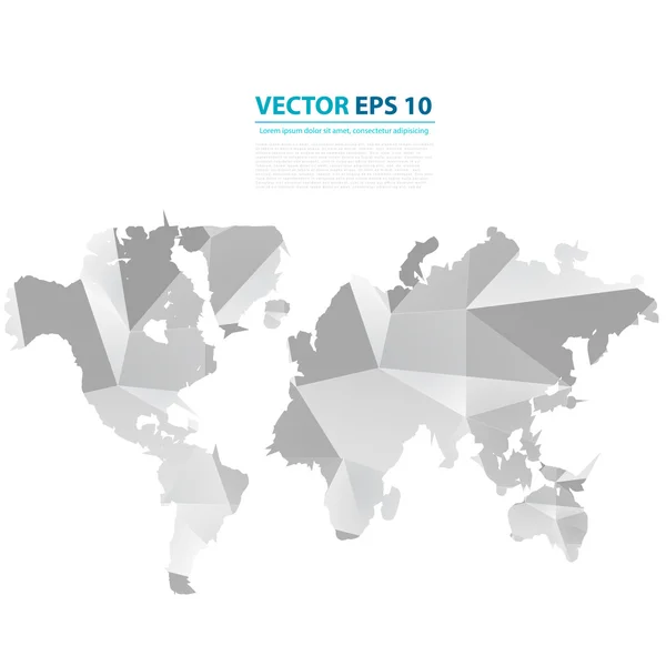 Carte de la Terre de télécommunication abstraite vectorielle . — Image vectorielle