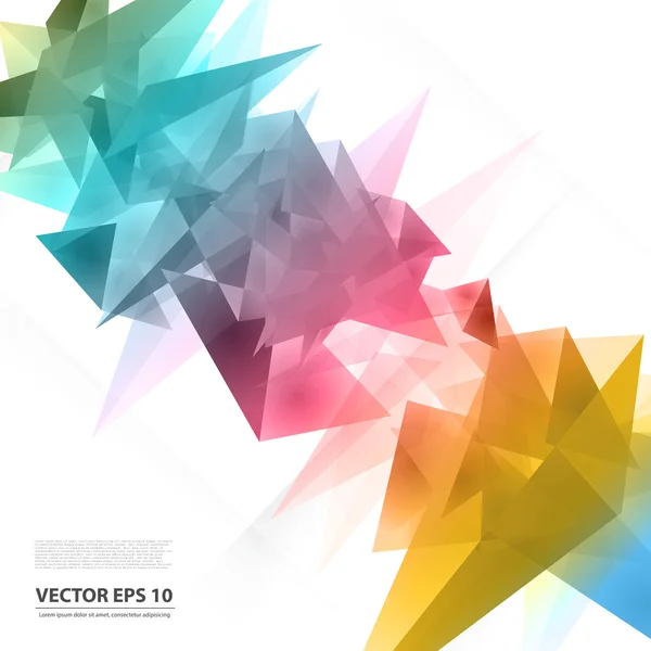 Vektorové pozadí trojúhelníky. — Stockový vektor