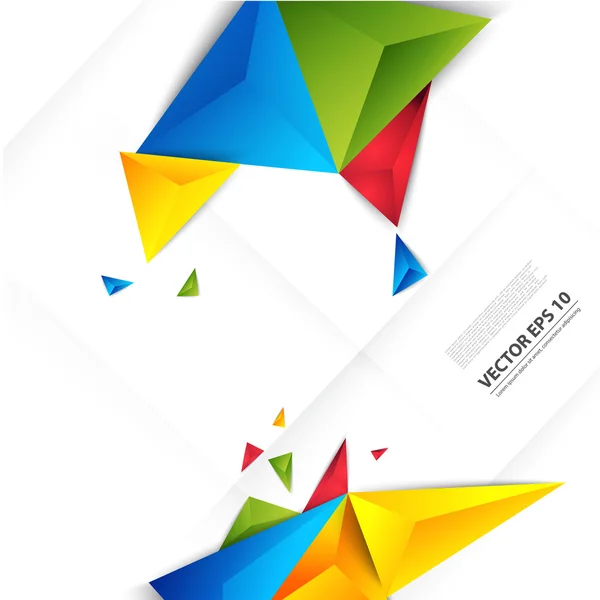 Vector kleur achtergrond abstracte veelhoek driehoek. — Stockvector