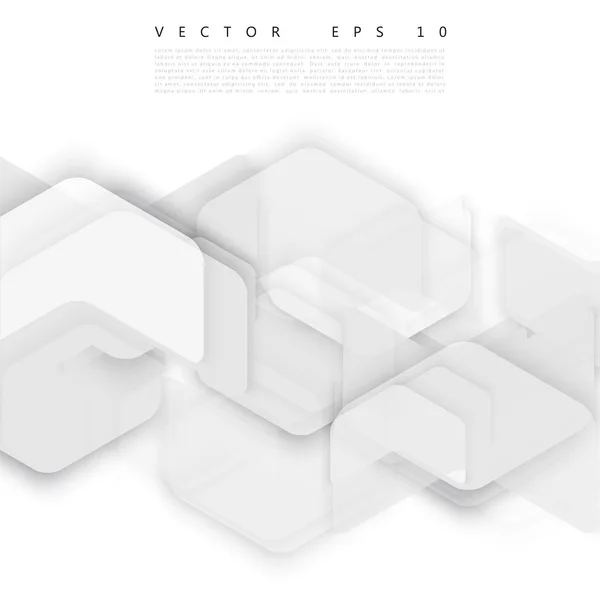 Vector abstracte geometrische vorm van grijs — Stockvector