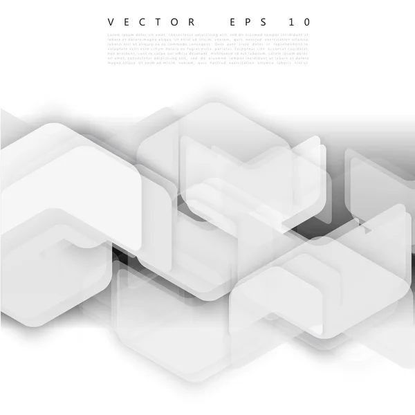 Vector Abstract geometric shape from gray — Stock Vector