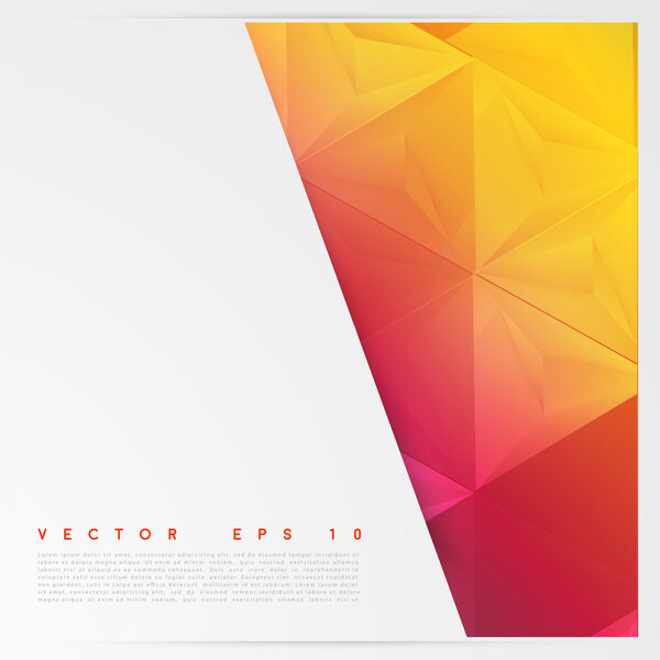 Vector background abstract polygon triangles.
