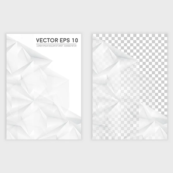 Flyer template back and front design. — Stock Vector