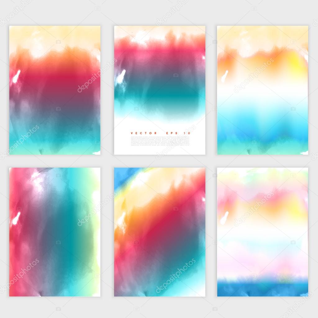 Vector water color cloud. There is blank place for your text