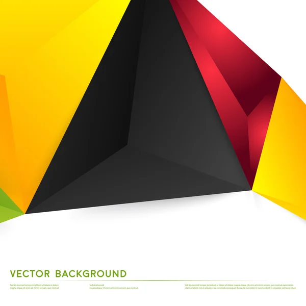 Vector background abstract polygon triangles. — Stock Vector