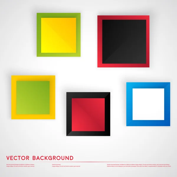 Vector Abstract geometric shape from color cubes. — Stock Vector