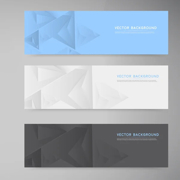 Vector banners en pleinen. Kleurenset — Stockvector