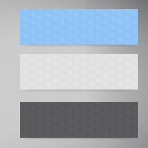 Vector banners en pleinen. Kleurenset — Stockvector