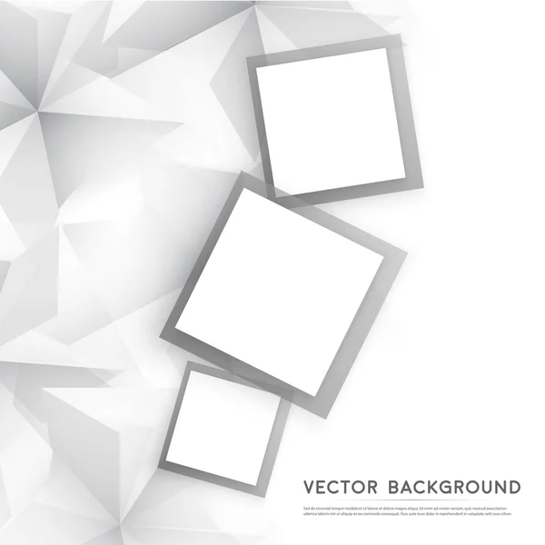 Vector Abstract geometric shape from gray cubes. — Stock Vector