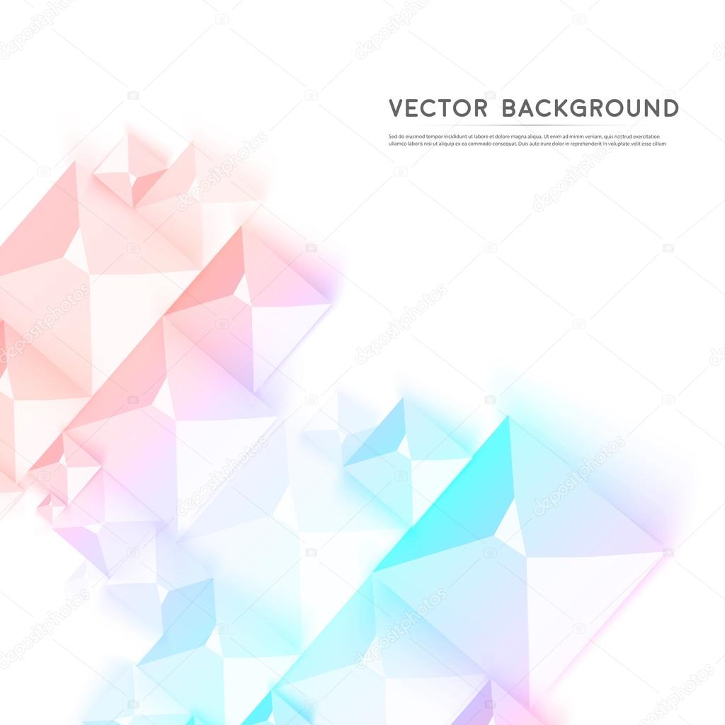 Vector Abstract geometric shape from gray cubes.