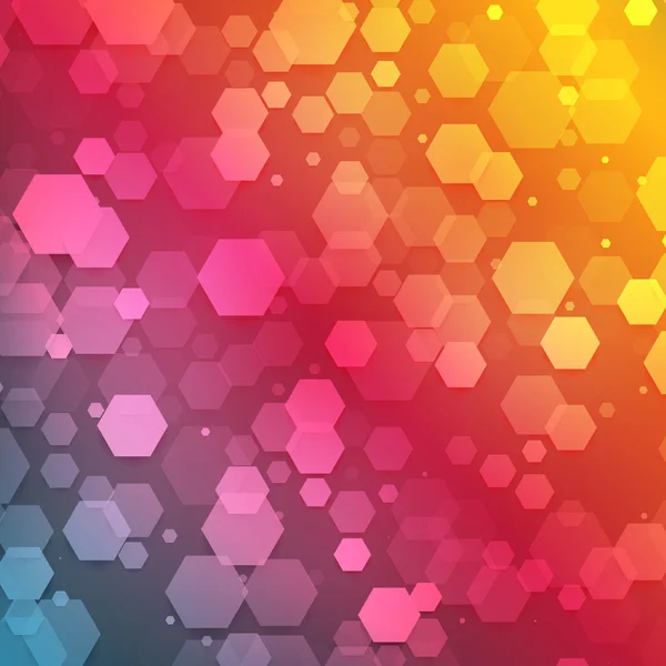 Vecteur abstrait couleur 3d hexagonale — Image vectorielle