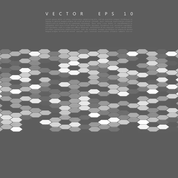 Vector abstracto 3d hexagonal — Vector de stock