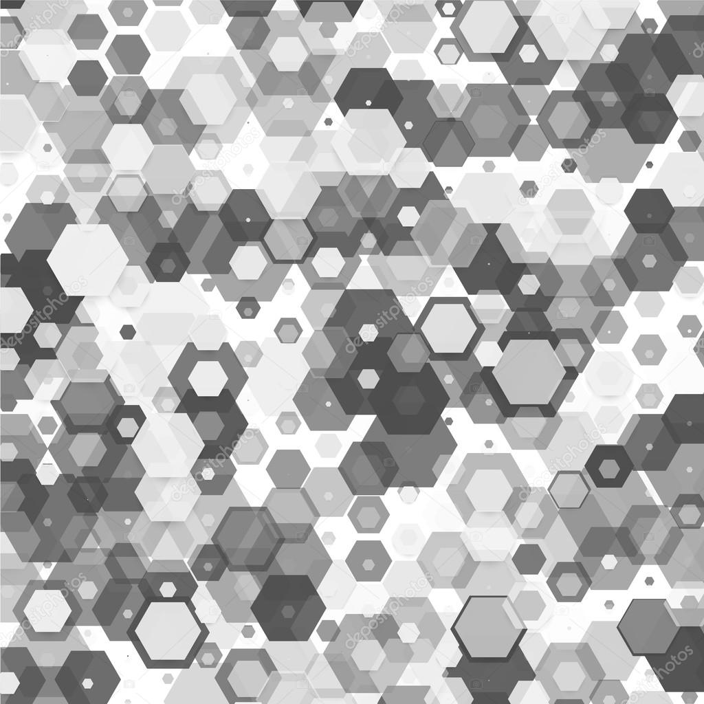 Vector abstract 3d hexagonal