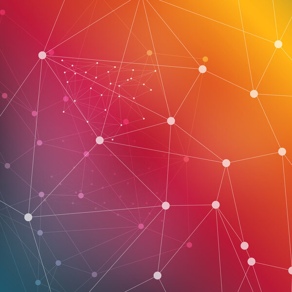 Vector network background abstract polygon triangle. polygonal