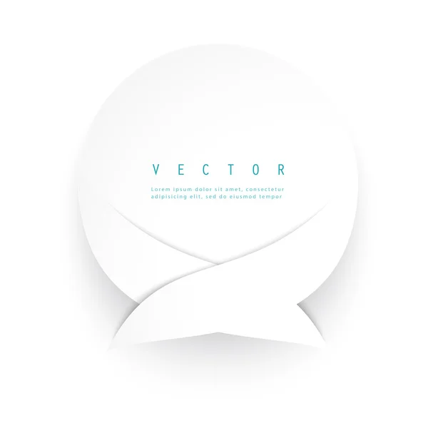Vector Paper circle with drop shadows. — Stock Vector