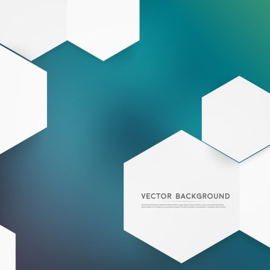 vektör soyut renk 3d altıgen.