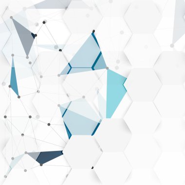 vektör soyut renk 3d altıgen.