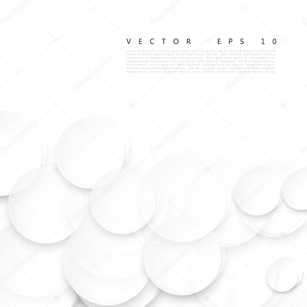 Vector Paper circle banner. 