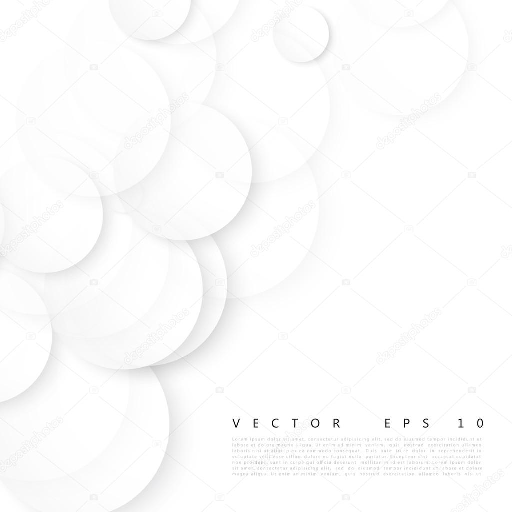 Vector Paper circle banner. 