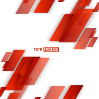 Kırmızı vektör soyut geometrik şekilden 