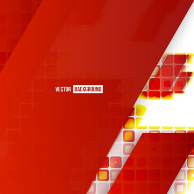 Kırmızı vektör soyut geometrik şekilden 