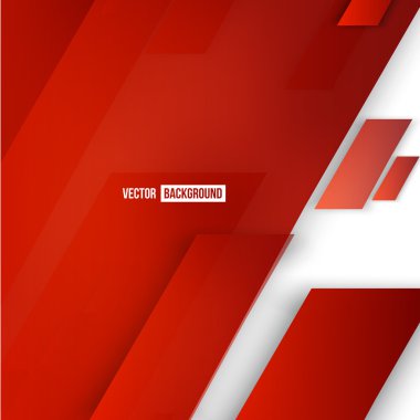 Kırmızı vektör soyut geometrik şekilden 