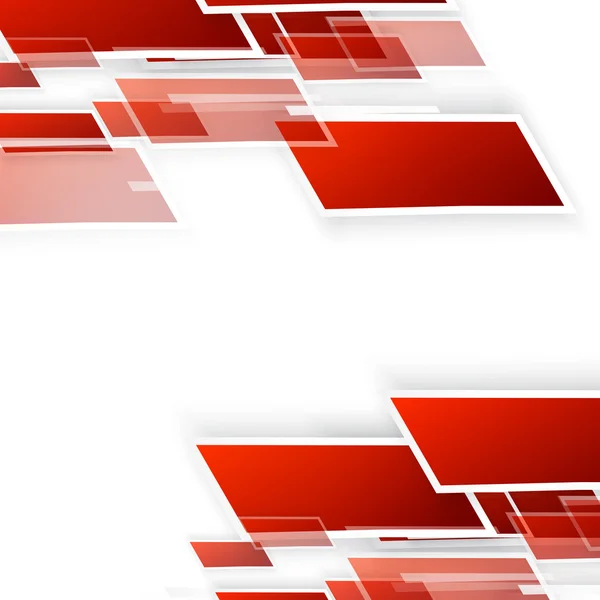 Vector abstracte geometrische vorm van rood — Stockvector