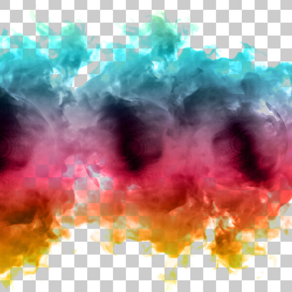 Vector color cloud. 