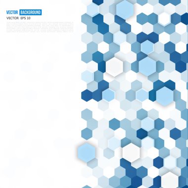 vektör soyut renk 3d altıgen. 