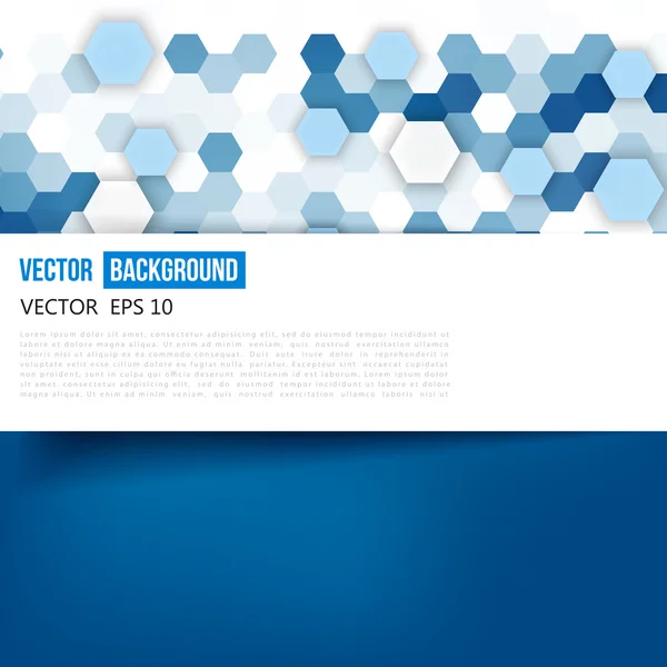 Vector abstracto color 3d hexagonal . — Vector de stock