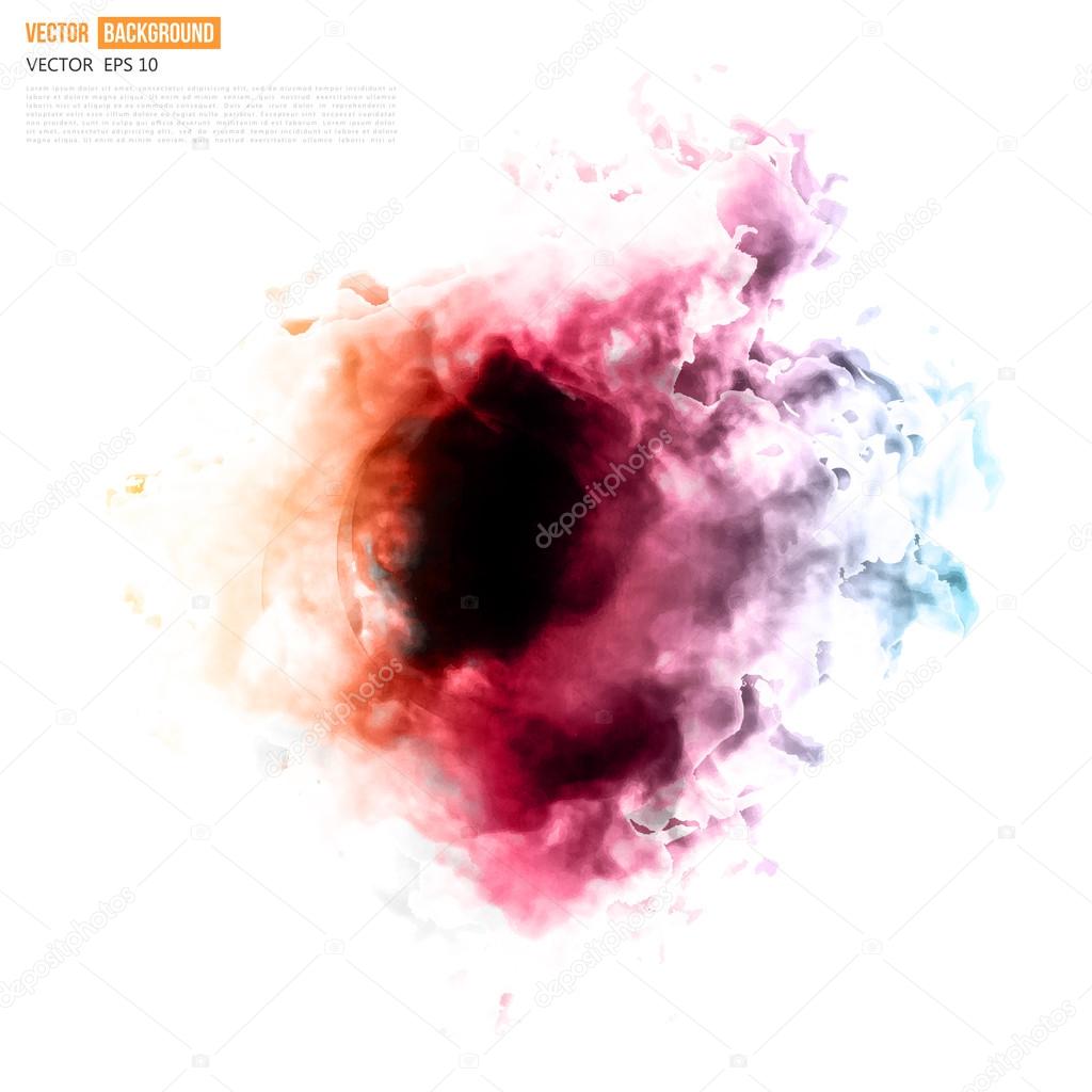 Vector color cloud. 